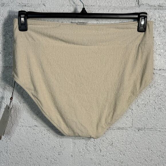 CALIA Women's Wide Banded High Rise Swim Bottoms sand XL - Picture 2 of 6